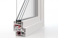 PaXabsolut 4 Fensterprofilschnitt flächenversetzt mit PaXsecura