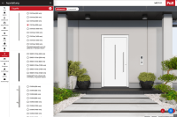 Auswahl passender Griffe und Beschläge im Konfigurator für Haustüren von PaX