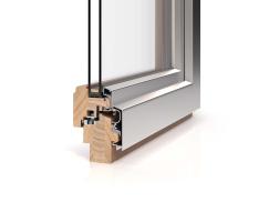 Produktbild,  Fenster,  Holz-Aluminium-Fenster,  Holz-Fenster,  Profilschnitt,  Querschnitt,  Vorlage