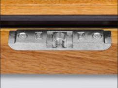 Detailansicht Schnappverschluss Holzfenster PaXpur