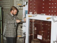 Prüfstand für Fenster bei PaX 1987