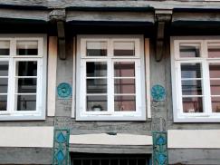 Fachwerkgebäude von 1630 mit PaXretro58 in Bad Salzuflen Nahaufnahme