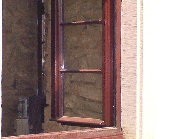 PaXretro58 Fenster aus Eukalyptus für Herrenhaus "Burg" in Kürten-Olpe Nahaufnahme