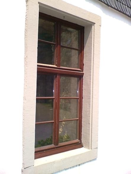 PaXretro58 Fenster aus Eukalyptus für Herrenhaus "Burg" in Kürten-Olpe Nahaufnahme