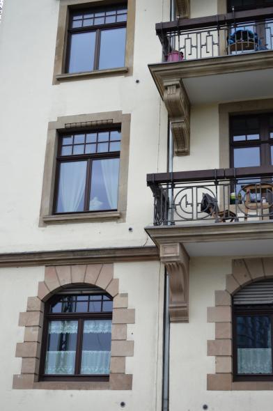 Denkmalzone in Mainz mit PaXcontur68 aus Meranti