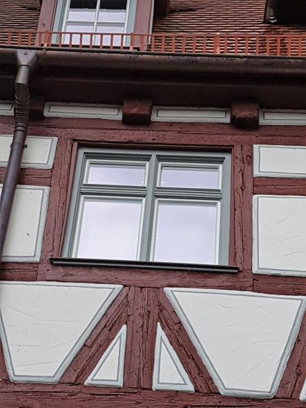 Fachwerkgebäude mit PaXpur58 aus Kiefer in Ulm erster Stock