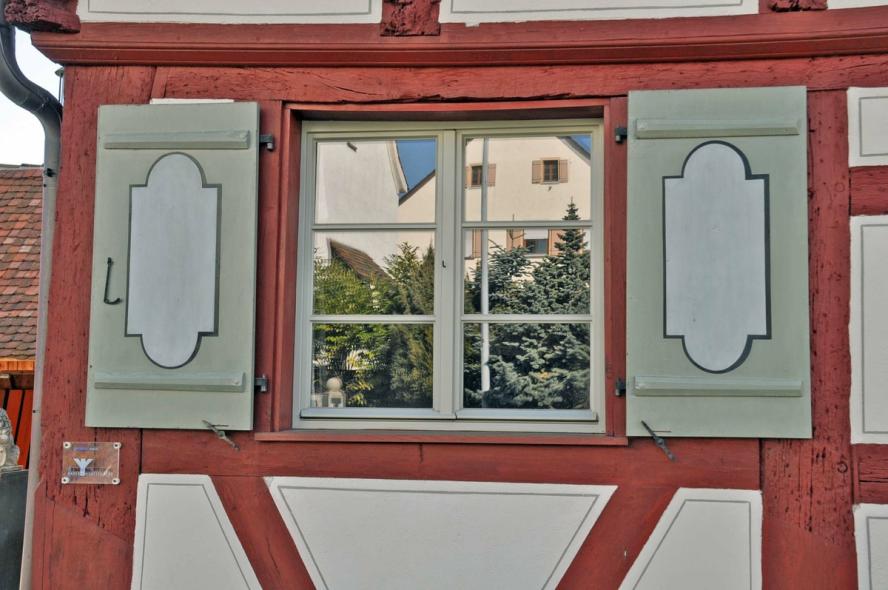 PaXretro58 aus Kiefer für ehemaliges Pfarrhaus aus 1543 in Gallmannsweil Nahaufnahme