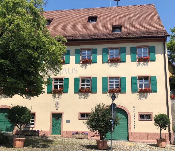 Gemeindehaus Opfingen aus dem Neoklassizismus mit PaXretro58 aus Kiefer
