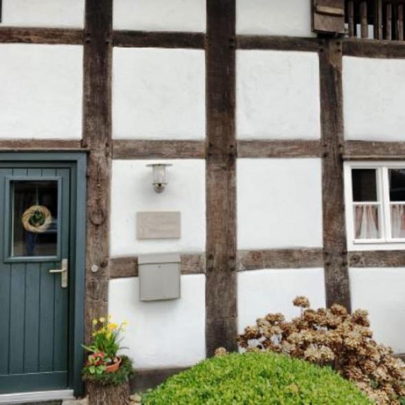 Vierständer Fachwerkhaus mit PaXretro58 in Lemgo Nahaufnahme