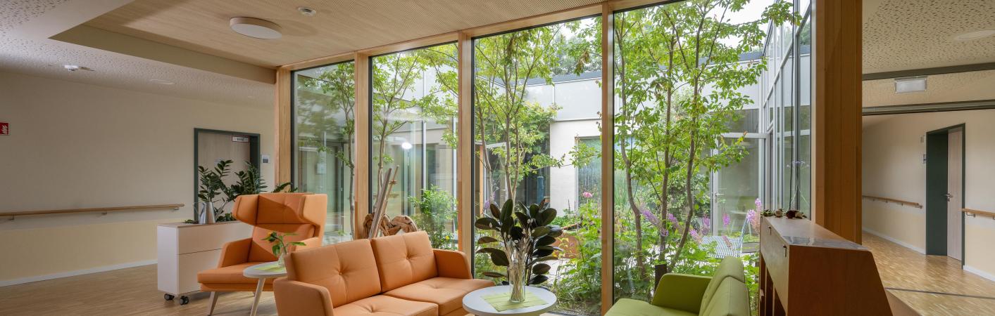 Holz-Aluminium-Fenster Festverglasung Pfosten-Riegel-Konstruktion