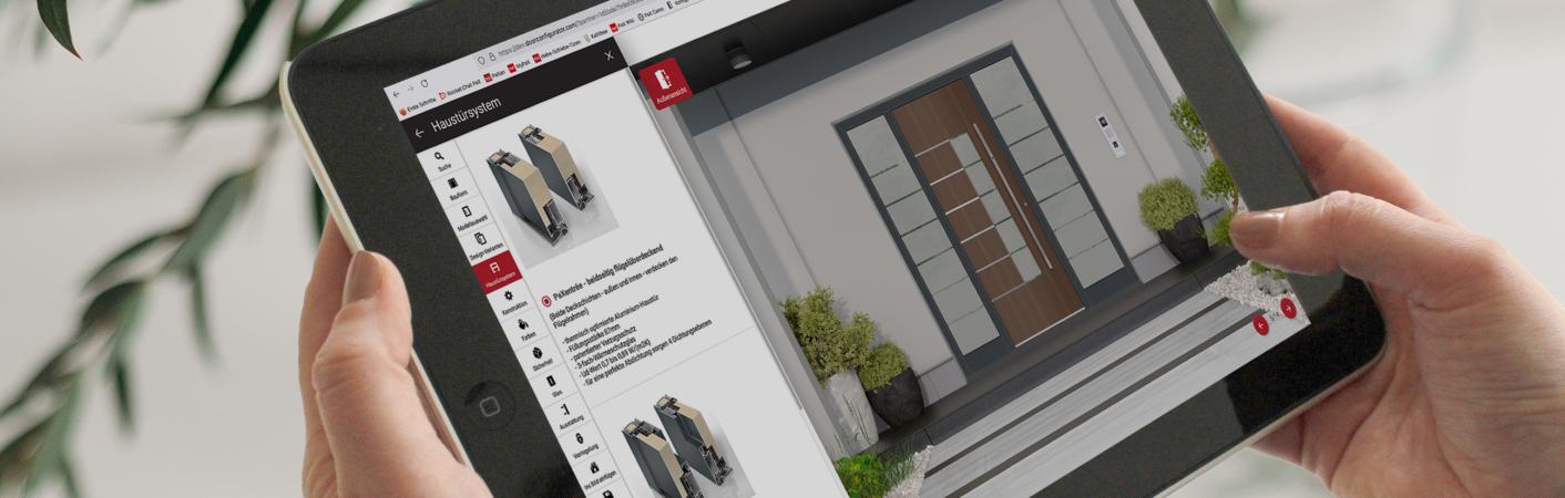 PaX Haustürenkonfigurator Tablet
